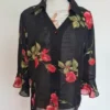Camisa Mujer Negra Con Flores Rojas Manga 3/4 Talla Xl 2 Camisa Mujer Negra Con Flores Rojas Manga 3/4 Talla Xl -Lee || Dockers Soldes Boutique D NQ NP 601585 MLM47482045113 092021 O