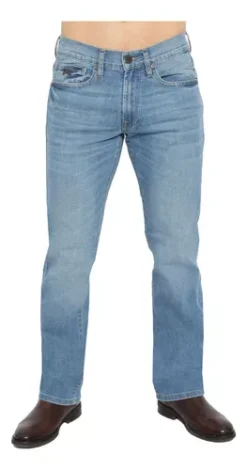 PantalĂłn Jeans Mezclilla RĂgida Recto Hombre Silver Plate