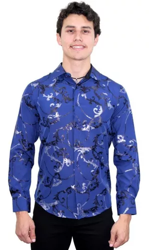 Camisa Marca Pavini Para Hombre Ls022-004-04 4 Camisa Marca Pavini Para Hombre Ls022-004-04 – Image 2