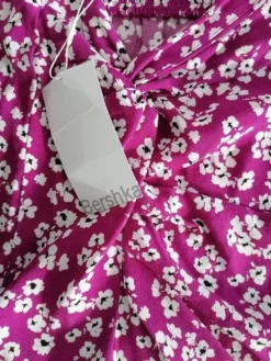 Falda Maxi Lila Con Flores Marca Bershka Talla Xs24 Nueva -Lee || Dockers Soldes Boutique D NQ NP 609371 MLM53544579973 012023 O