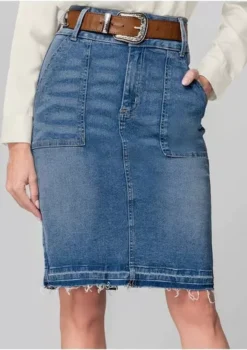 Falda De Mezclilla Para Dama En Talla # 9 Marca Andrea. -Lee || Dockers Soldes Boutique D NQ NP 610755 MLM54174340273 032023 O