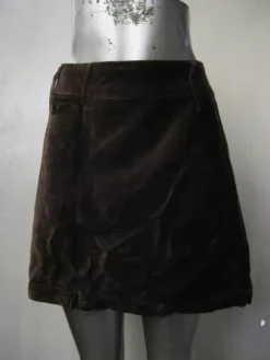 Lee Falda Talla 20 Color Terciopelo Marron Marca Old Navy