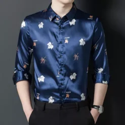 OEM Gold Cat Print Camisas Para Hombre Marca De Lujo Manga Larga -Lee || Dockers Soldes Boutique D NQ NP 618370 CBT69566806968 052023 O