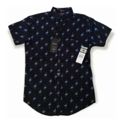 Camisa De Hombre Marca Geometrix New York Diseño Flamingos