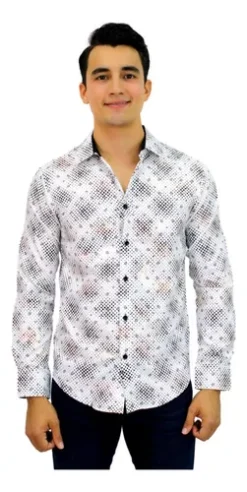 Camisa Para Caballero Marca Pavini Ls022-008-11
