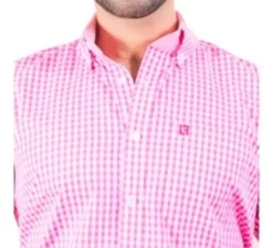 Camisa Caballero Elegante Cuadros Color Rosa Marca Longfield -Lee || Dockers Soldes Boutique D NQ NP 637749 MLM52911698596 122022 O