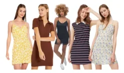 Lote Vestidos Mujer 5 Pz Marca Moda