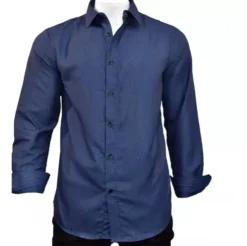 Camisa Manga Larga Caballero Marca Pavini Azul Navy 11-18