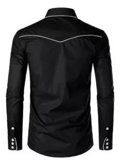 GENERIC Western Vaquero Camisa Hombres Marca Diseño Bordado Slim Fi -Lee || Dockers Soldes Boutique D NQ NP 674660 CBT69242410323 052023 O