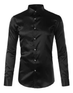 GENERIC Camisas De Vestir De Satén Negro For Hombre 2020 Marc -Lee || Dockers Soldes Boutique D NQ NP 706720 CBT70046375929 062023 O