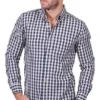 Camisa Cuadros Para Hombre Mod.b25205 Marca Bobois®