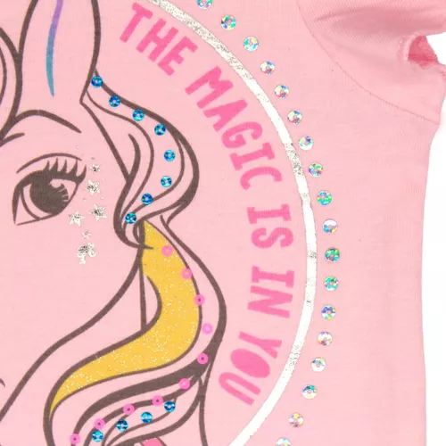Conjunto Falda Multicolor Unicornio Marca Barbie Para Niña 6 Conjunto Falda Multicolor Unicornio Marca Barbie Para Niña – Image 4