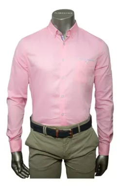 Camisa Marca Florentino De Hombre Slim Fit Rosa