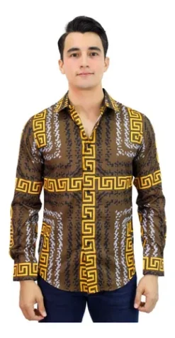 Camisa Para Caballero Marca Pavini Ls021-026-01