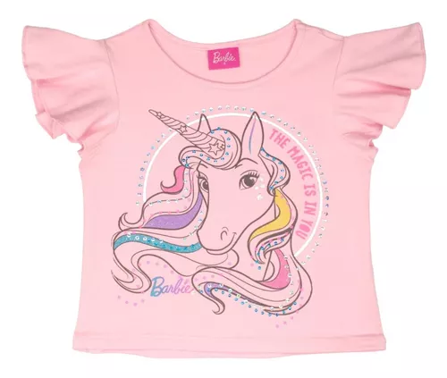 Conjunto Falda Multicolor Unicornio Marca Barbie Para Niña 4 Conjunto Falda Multicolor Unicornio Marca Barbie Para Niña – Image 2