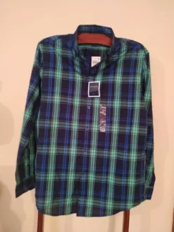 Camisa Para Hombre, Marca. Club Room Talla M, Azul Marino.