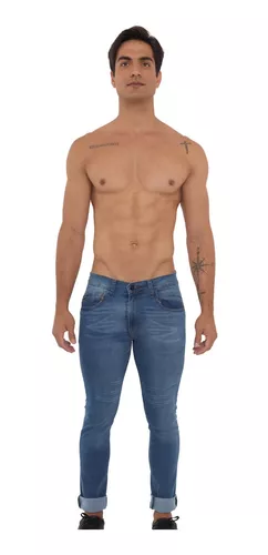 Pantalón Mezclilla Jeans Hombre Diseño Moda Cómodos