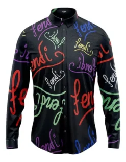 Camisa Con Diseño Del Nombre De La Marca En Cursiva