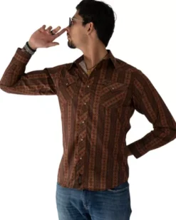 Camisa Vaquera Café Manga Larga Hombre Marca Rodeo Carte -Lee || Dockers Soldes Boutique D NQ NP 957310 MLM51681745467 092022 O