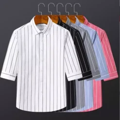 GENERIC Camisa A Rayas Entallada Para Hombre De Marca Summer Brand -Lee || Dockers Soldes Boutique D NQ NP 962739 CBT70071144164 062023 O