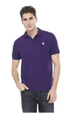 Camisa Para Caballero Con Cuello Marca Express Color Morado