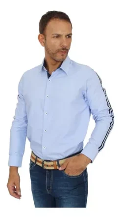 Camisa Casual Para Hombre Slim Fit Marca Vasarelli